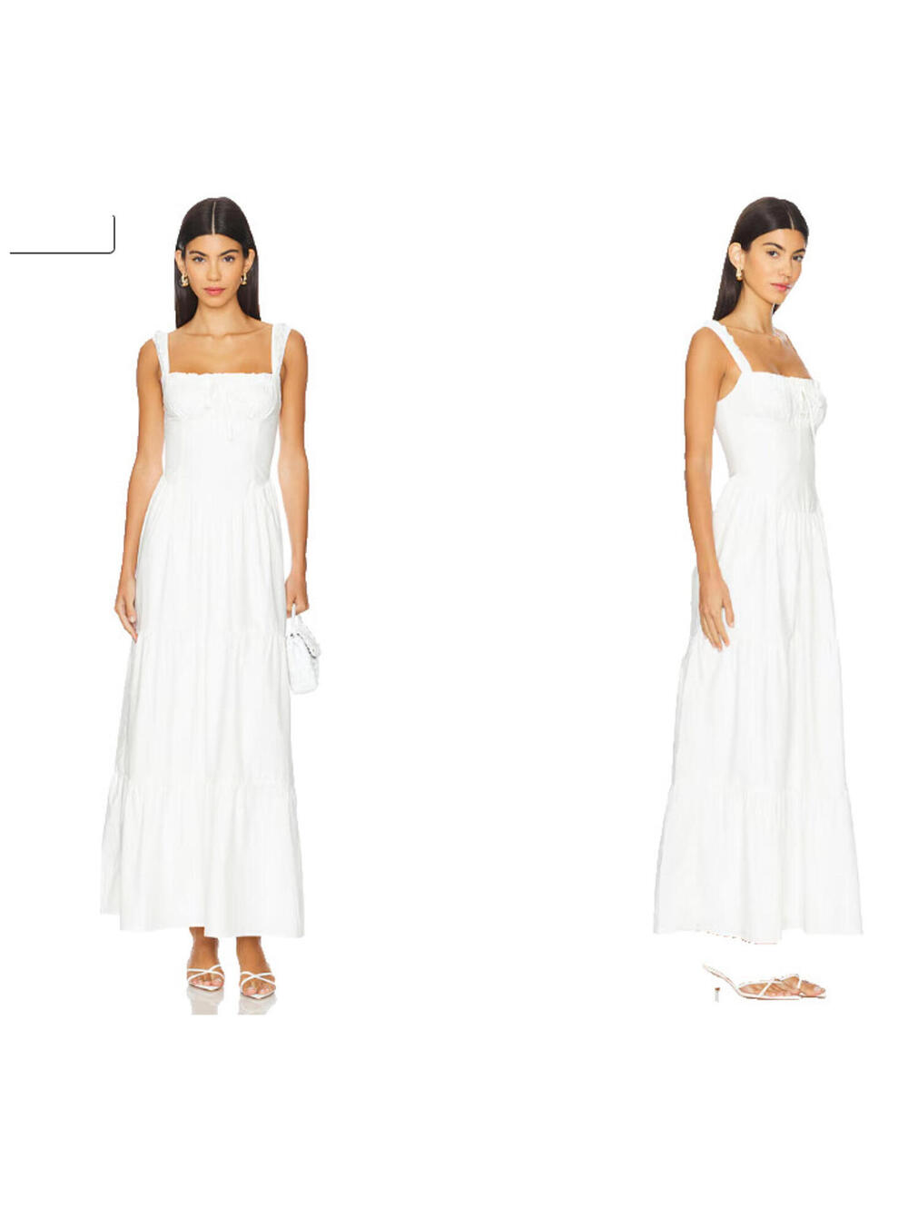 MORE TO COME Maeve Maxi dress white size XL NWT $98msrp